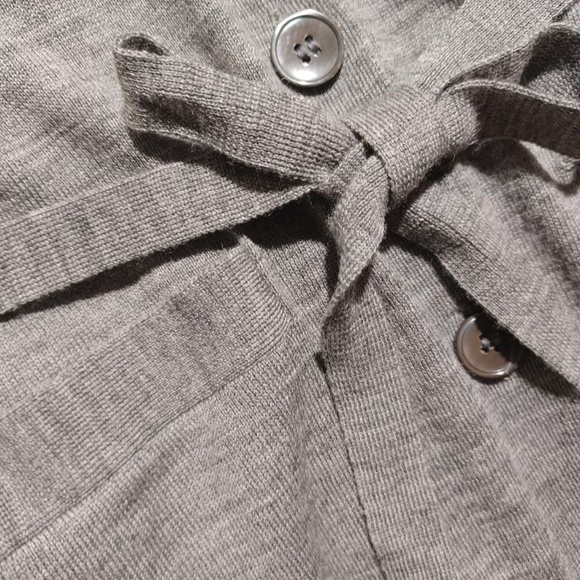 J CREW 100% Merino Wool Belted Long Cardigan XS-S - Picture 4 of 6